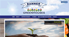 Desktop Screenshot of bannergreenhouses.com