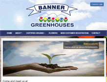 Tablet Screenshot of bannergreenhouses.com